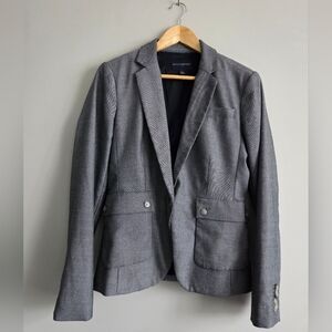 Banana Republic Grey Tailored Blazer Classic Work Office Suit Jacket 4
